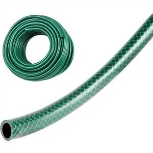 PVC البلاستيك الألياف الصفراء مضفر عززت حديقة المياه خرطوم دش